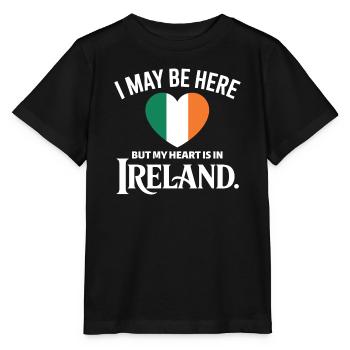 Ireland Heartbeat Design - Stanley/Stella MINI CREATOR Kids’ T-Shirt - black - Front - Mikhail (115cm)