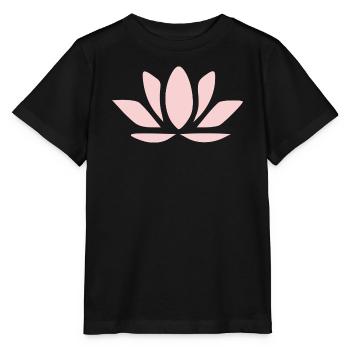 Fleurs de lotus, fleurs de lotus, yoga de la fleur en fleurs pastel - T-shirt bio MINI CREATOR Stanley/Stella Enfant - noir - Devant - Mikhail (115cm)