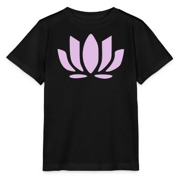 Fleurs de lotus, fleurs de lotus, yoga de la fleur en fleurs pastel - T-shirt bio MINI CREATOR Stanley/Stella Enfant - noir - Devant - Mikhail (115cm)