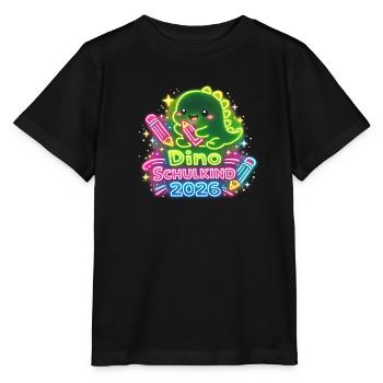 Inscription scolaire Dino Schoolchild 2026 - T-shirt bio MINI CREATOR Stanley/Stella Enfant - noir - Devant - Mikhail (115cm)