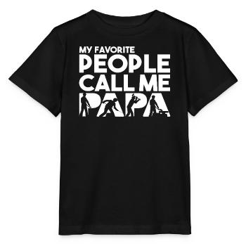 Meine Lieblingsleute nennen mich Papa Steel Worker Art - Stanley/Stella Kinder T-Shirt MINI CREATOR  - Schwarz - Vorne - Mikhail (115cm)