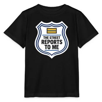 Police Lieutenant Police Lieutenant Rank Lt - Stanley/Stella MINI CREATOR Kids’ T-Shirt - black - Front - Mikhail (115cm)