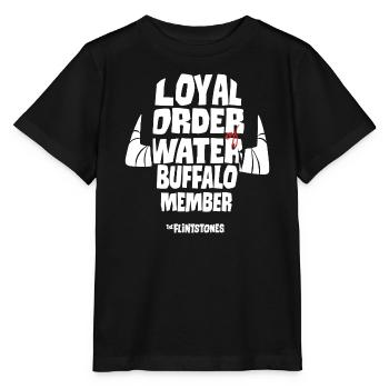 Familie Feuerstein Loyal Order Of Water Buffalo - Stanley/Stella Kinder T-Shirt MINI CREATOR  - Schwarz - Vorne - Mikhail (115cm)