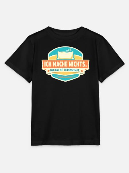 Nichts tun mit Leidenschaft - Stanley/Stella Kinder T-Shirt MINI CREATOR - Schwarz