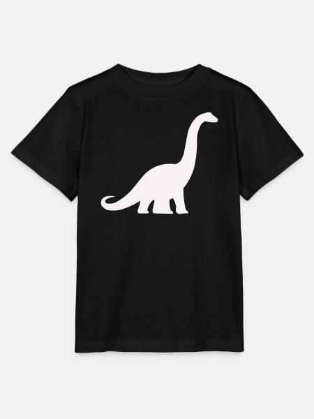 Langhals Dino Silhouette - Stanley/Stella Kinder T-Shirt MINI CREATOR  - Schwarz