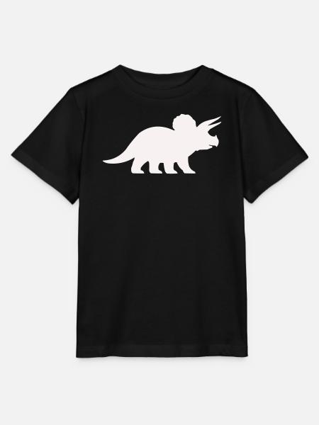 Triceratops Silhouette – Minimal-Dino - Stanley/Stella Kinder T-Shirt MINI CREATOR - Schwarz