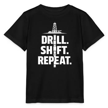 Offshore-bohrer-rig-bohrer Bohrboden Offshore - Stanley/Stella Kinder T-Shirt MINI CREATOR  - Schwarz - Vorne - Mikhail (115cm)