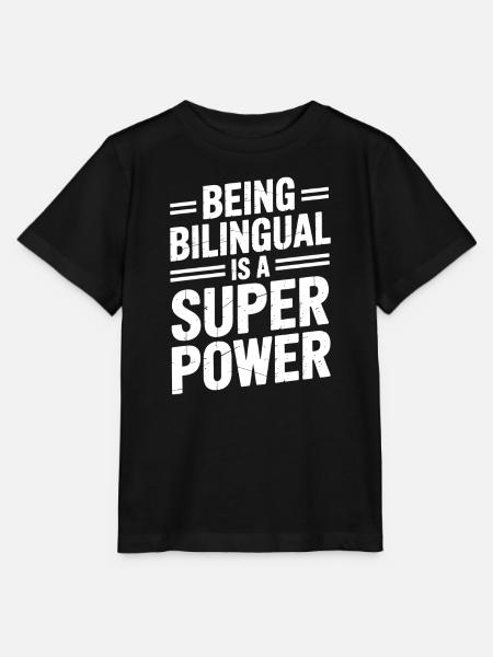 Fremdsprache Sprüche Lustige Fremdsprache Geschenk - Stanley/Stella Kinder T-Shirt MINI CREATOR  - Schwarz