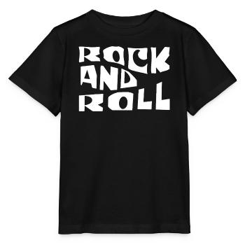 Rock'n'Roll Retro-Typografie - Stanley/Stella Kinder T-Shirt MINI CREATOR  - Schwarz - Vorne - Mikhail (115cm)