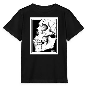 Broken Skull Portrait - Stanley/Stella MINI CREATOR Kids’ T-Shirt - black - Front - Mikhail (115cm)