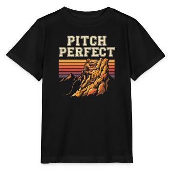 Pitch Perfect Climbing Mountaineering - Stanley/Stella MINI CREATOR Kids’ T-Shirt - black - Front - Mikhail (115cm)