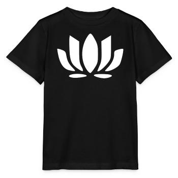 Fleur de lotus Fleur de lotus Fleur de lotus Fleur blanche Fleur blanche - T-shirt bio MINI CREATOR Stanley/Stella Enfant - noir - Devant - Mikhail (115cm)