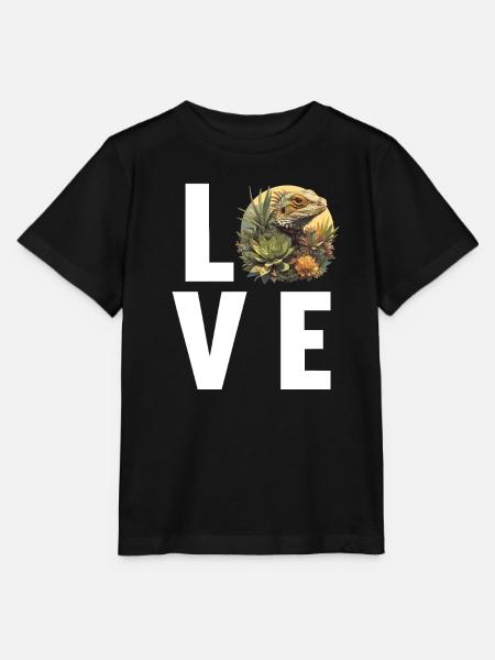 Eidechsen Eidechse - Stanley/Stella Kinder T-Shirt MINI CREATOR - Schwarz