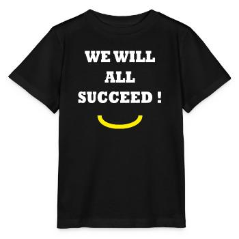 WIR WERDEN ALLE ERFOLG HABEN! - Stanley/Stella Kinder T-Shirt MINI CREATOR  - Schwarz - Vorne - Mikhail (115cm)