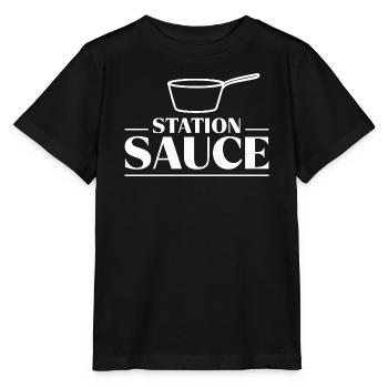 Saucier Sauce Station Brigade Chef Culinary Statio - Stanley/Stella Kinder T-Shirt MINI CREATOR  - Schwarz - Vorne - Mikhail (115cm)