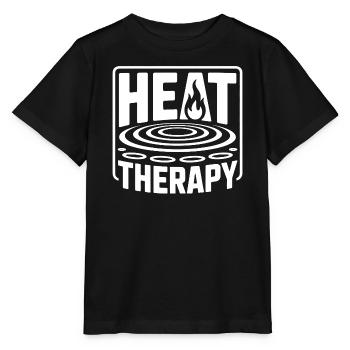 Thérapie par la chaleur au sauna, transpiration bien-être - T-shirt bio MINI CREATOR Stanley/Stella Enfant - noir - Devant - Mikhail (115cm)
