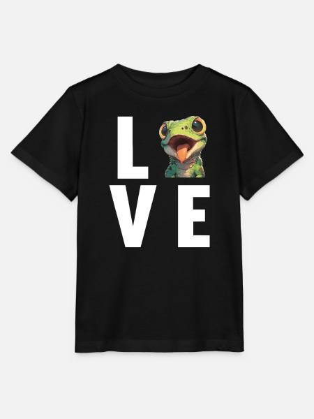 Eidechsen Eidechse - Stanley/Stella Kinder T-Shirt MINI CREATOR  - Schwarz