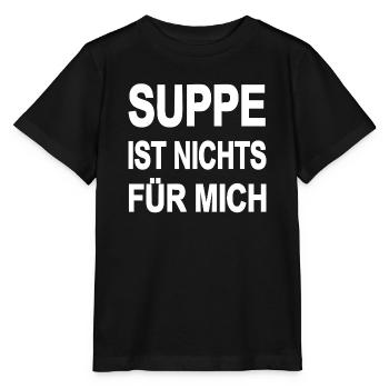Soupe - T-shirt bio MINI CREATOR Stanley/Stella Enfant - noir - Devant - Mikhail (115cm)