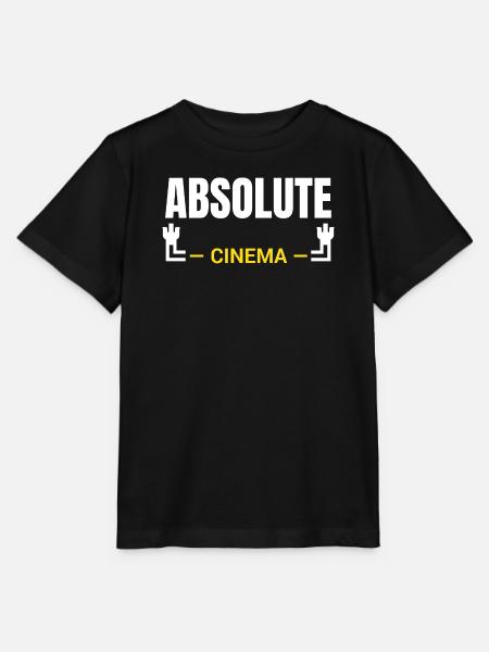 Absolute Cinema Statement - Stanley/Stella Kinder T-Shirt MINI CREATOR - Schwarz