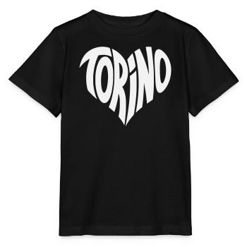 Turin, Torino Heart Design - Stanley/Stella MINI CREATOR Kids’ T-Shirt - black - Front - Mikhail (115cm)