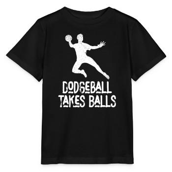 Le ballon au prisonnier prend des balles - T-shirt bio MINI CREATOR Stanley/Stella Enfant - noir - Devant - Mikhail (115cm)