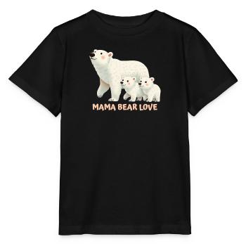 Mama Bärs Liebe zum Muttertag - Stanley/Stella Kinder T-Shirt MINI CREATOR  - Schwarz - Vorne - Mikhail (115cm)