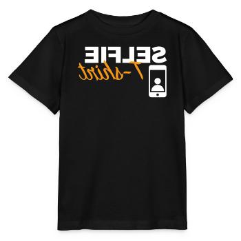 Selfie-T-Shirt - Stanley/Stella Kinder T-Shirt MINI CREATOR  - Schwarz - Vorne - Mikhail (115cm)