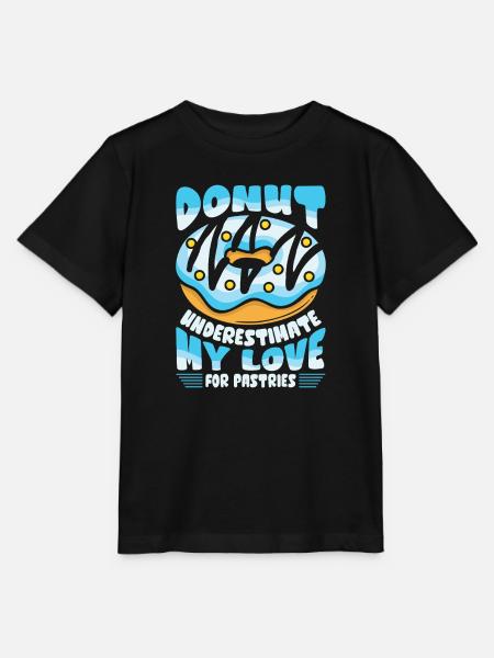 Donut Fastfood - Stanley/Stella Kinder T-Shirt MINI CREATOR - Schwarz