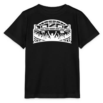Silhouette des supporters du stade - T-shirt bio MINI CREATOR Stanley/Stella Enfant - noir - Devant - Mikhail (115cm)