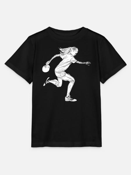 Bowlingspieler Mädchen - Stanley/Stella Kinder T-Shirt MINI CREATOR - Schwarz