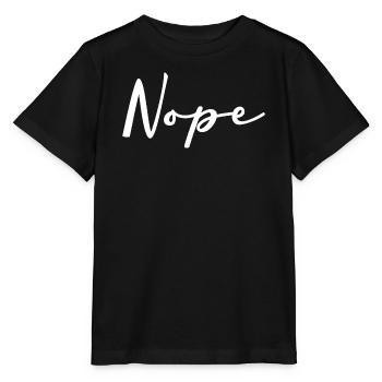 Non écriture manuscrite sur le noir - T-shirt bio MINI CREATOR Stanley/Stella Enfant - noir - Devant - Mikhail (115cm)