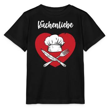 Küchenliebe Hobbykoch Leidenschaft Kochen Koch - Stanley/Stella Kinder T-Shirt MINI CREATOR  - Schwarz - Vorne - Mikhail (115cm)