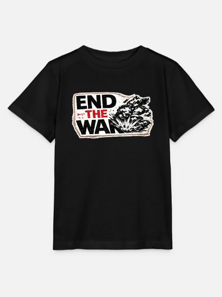 Ende des Krieges – Anti-Kriegs-Aufkleber - Stanley/Stella Kinder T-Shirt MINI CREATOR  - Schwarz