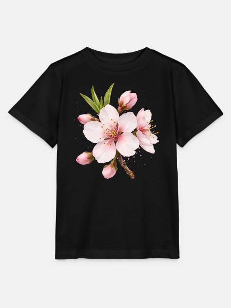 Mandelblüte Rosa Frühlingsblume - Stanley/Stella Kinder T-Shirt MINI CREATOR - Schwarz