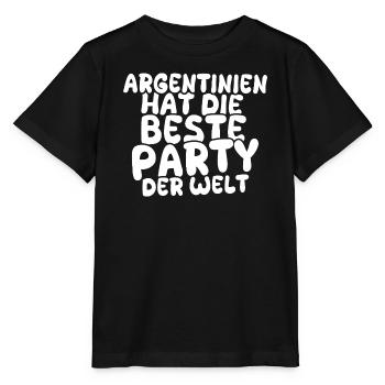 Feiern Argentinien - Stanley/Stella Kinder T-Shirt MINI CREATOR  - Schwarz - Vorne - Mikhail (115cm)