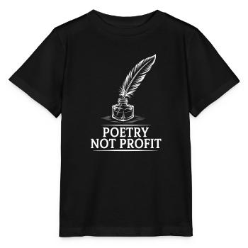 Poesie-Nicht-Profit-Feder - Stanley/Stella Kinder T-Shirt MINI CREATOR  - Schwarz - Vorne - Mikhail (115cm)