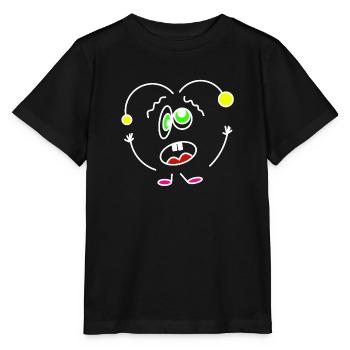 Battement de cœur fou - T-shirt bio MINI CREATOR Stanley/Stella Enfant - noir - Devant - Mikhail (115cm)