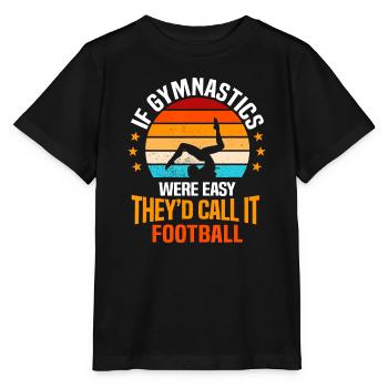 Retro Gymnastics Sunset - Stanley/Stella MINI CREATOR Kids’ T-Shirt - black - Front - Mikhail (115cm)