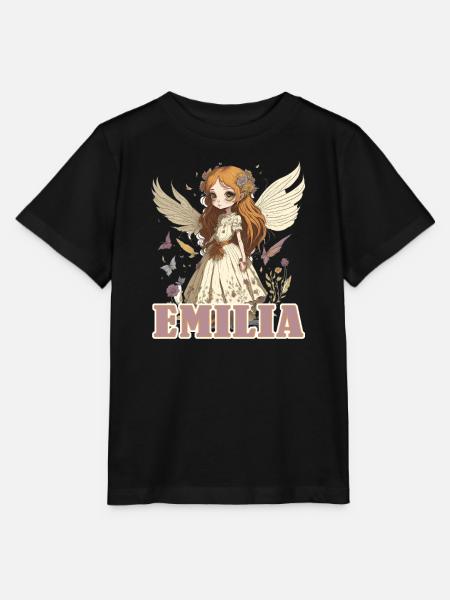 Emilia - Mädchenname - Fee - Stanley/Stella Kinder T-Shirt MINI CREATOR - Schwarz