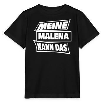 Malena als Sprueche - Stanley/Stella Kinder T-Shirt MINI CREATOR  - Schwarz - Vorne - Mikhail (115cm)