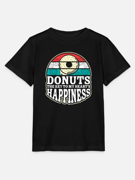 Donut Fastfood - Stanley/Stella Kinder T-Shirt MINI CREATOR - Schwarz