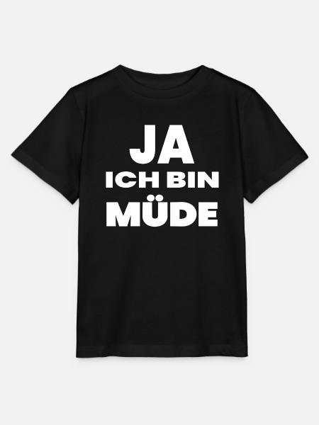 Müde - Stanley/Stella Kinder T-Shirt MINI CREATOR  - Schwarz