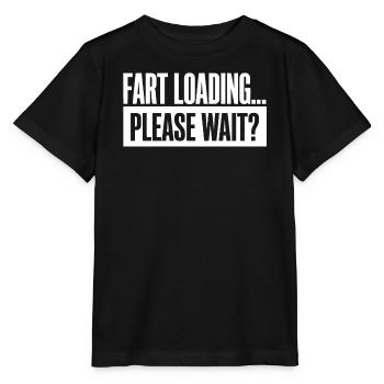 Fart Loading Please Wait Fart Funny - Stanley/Stella MINI CREATOR Kids’ T-Shirt - black - Front - Mikhail (115cm)