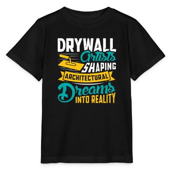 Constructeur de plaques de plâtre Installateur de plaques de plâtre - T-shirt bio MINI CREATOR Stanley/Stella Enfant - noir - Devant - Mikhail (115cm)