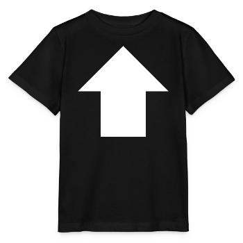 Panneau flèche vers le haut - T-shirt bio MINI CREATOR Stanley/Stella Enfant - noir - Devant - Mikhail (115cm)