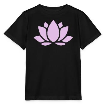 Fleur de lotus Fleur de lotus Fleur de lotus Fleur de violette Fleur de yoga - T-shirt bio MINI CREATOR Stanley/Stella Enfant - noir - Devant - Mikhail (115cm)
