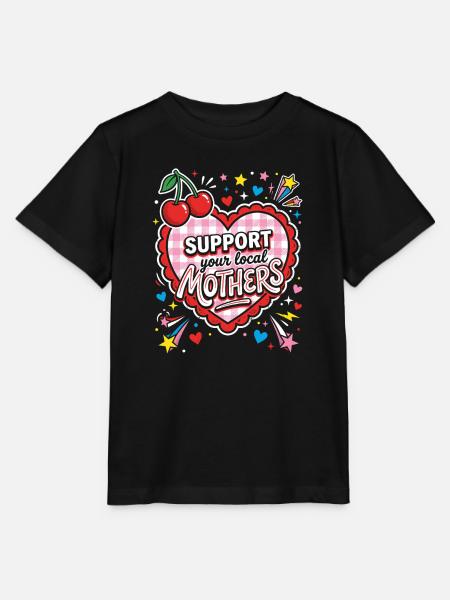 Unterstütze lokale Mütter - Stanley/Stella Kinder T-Shirt MINI CREATOR - Schwarz