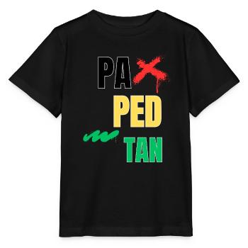 pa_ped_tan - T-shirt bio MINI CREATOR Stanley/Stella Enfant - noir - Devant - Mikhail (115cm)