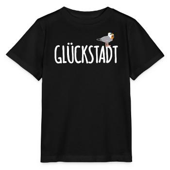 Glückstadt Möwe Elbe - Stanley/Stella Kinder T-Shirt MINI CREATOR  - Schwarz - Vorne - Mikhail (115cm)