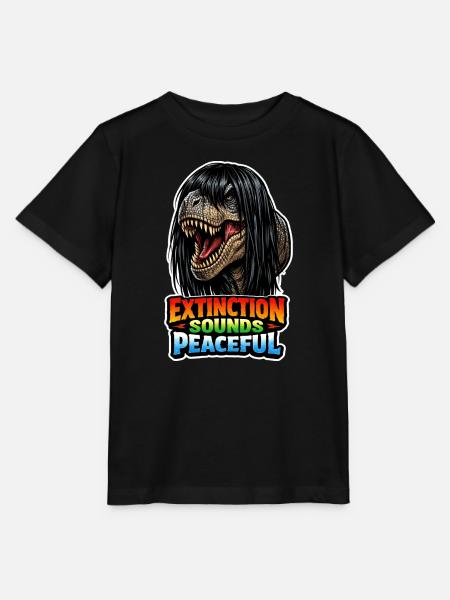 Emo-dinosaurier, Trauriger Dino, Emotionaler - Stanley/Stella Kinder T-Shirt MINI CREATOR - Schwarz